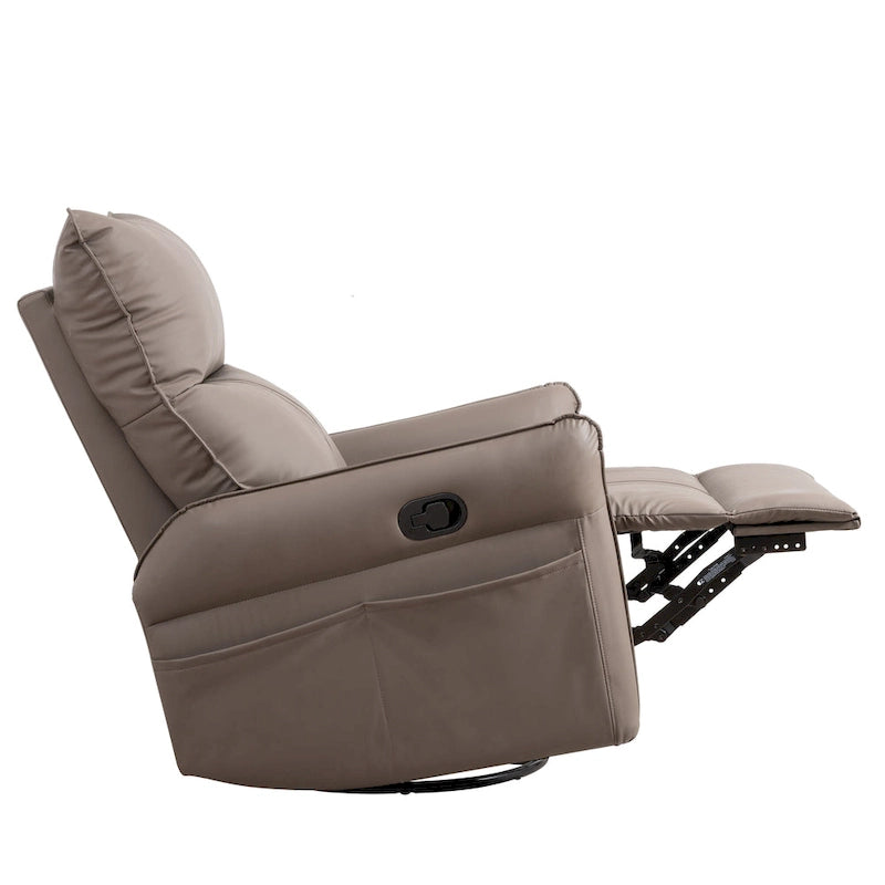 Moderner kleiner Schaukel-Drehsessel mit überfüllter Sitzfläche
