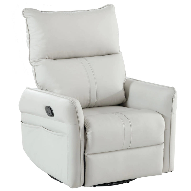 Moderner kleiner Schaukel-Drehsessel mit überfüllter Sitzfläche