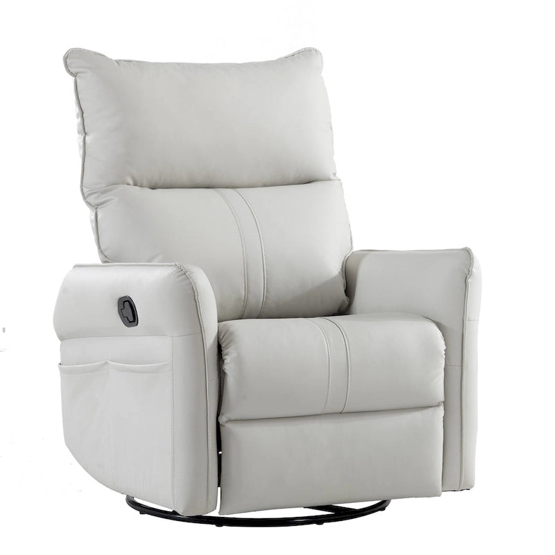 Moderner kleiner Schaukel-Drehsessel mit überfüllter Sitzfläche
