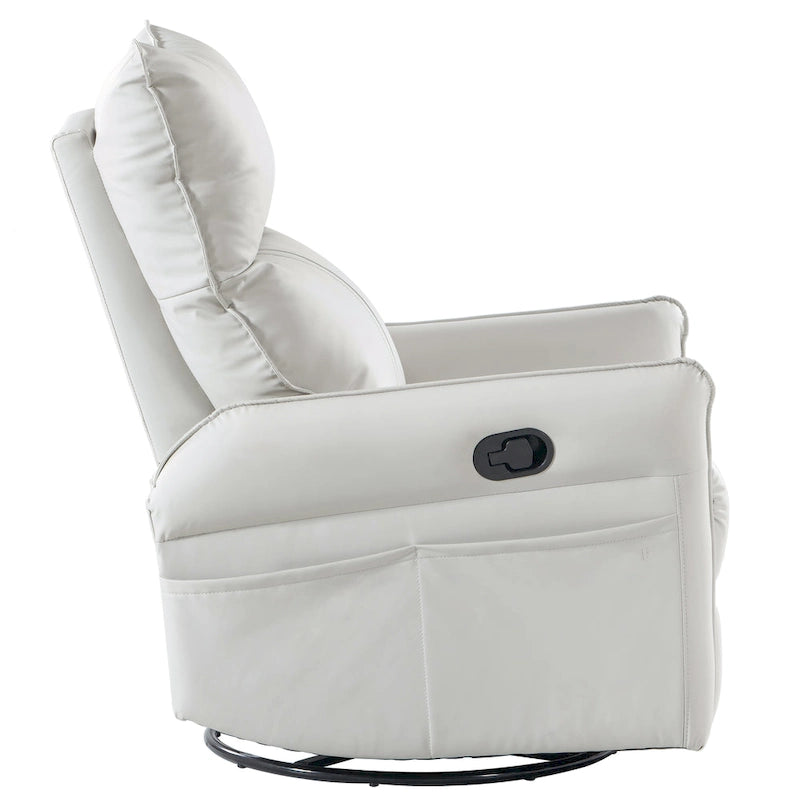 Moderner kleiner Schaukel-Drehsessel mit überfüllter Sitzfläche