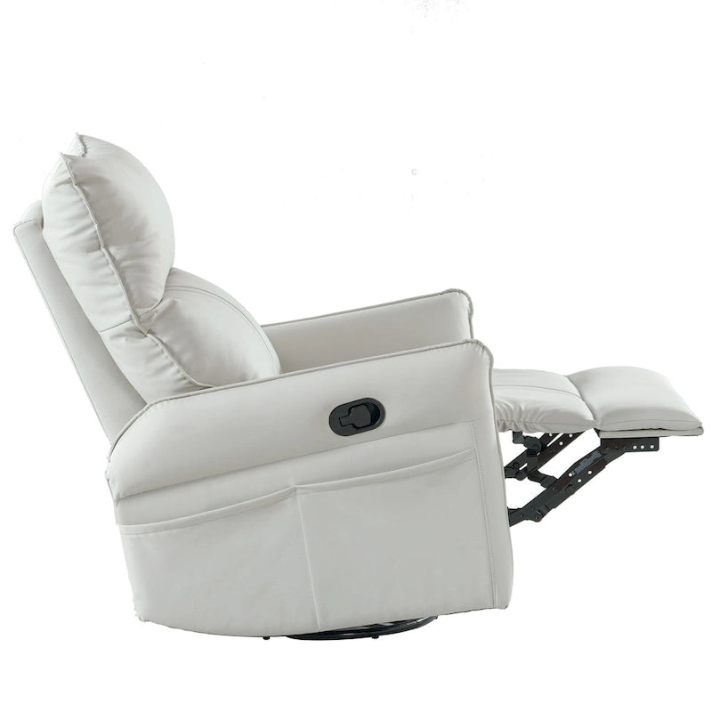 Moderner kleiner Schaukel-Drehsessel mit überfüllter Sitzfläche