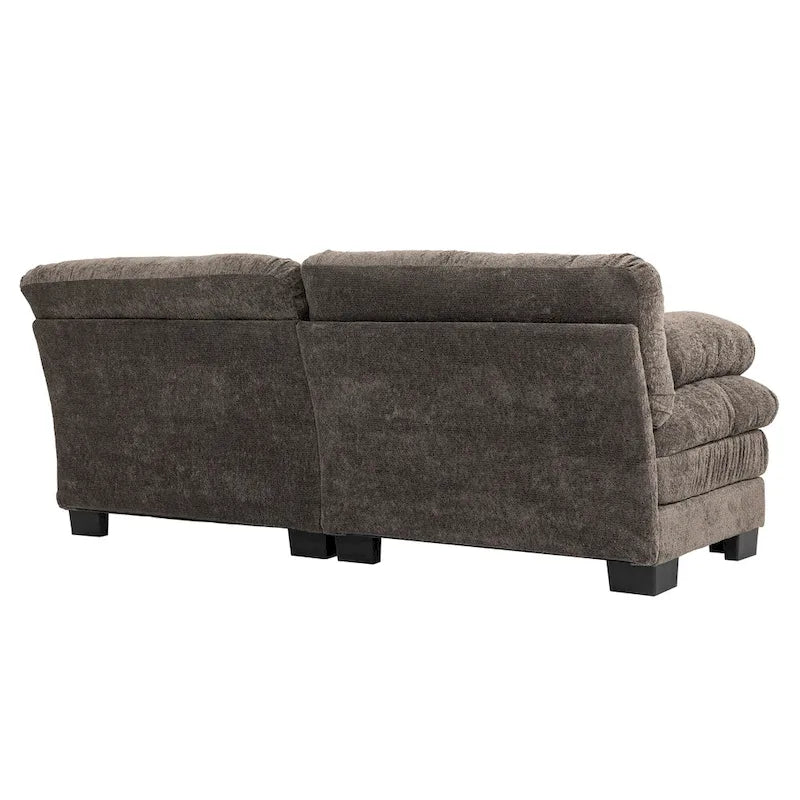 84 Polster-3-Sitzer-Sofa mit Memory-Schaum & Komfortkissen