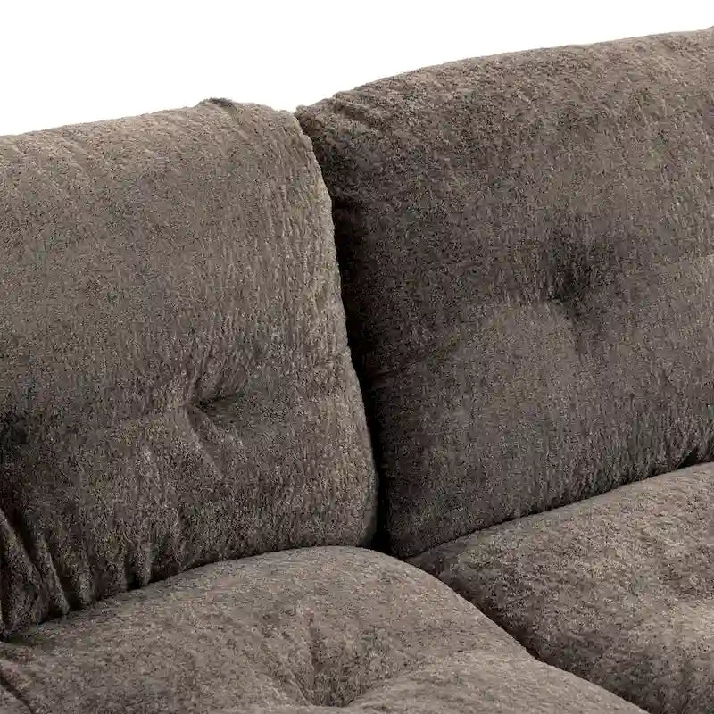 84 Polster-3-Sitzer-Sofa mit Memory-Schaum & Komfortkissen