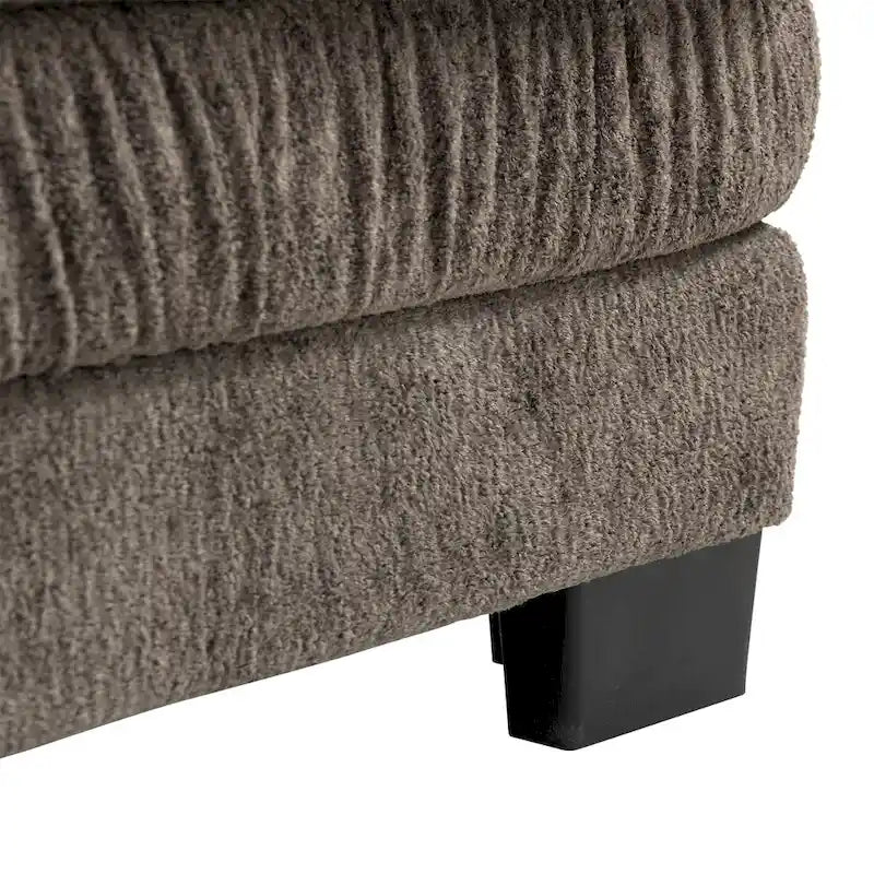84 Polster-3-Sitzer-Sofa mit Memory-Schaum & Komfortkissen