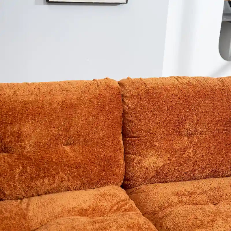 84 Polster-3-Sitzer-Sofa mit Memory-Schaum & Komfortkissen
