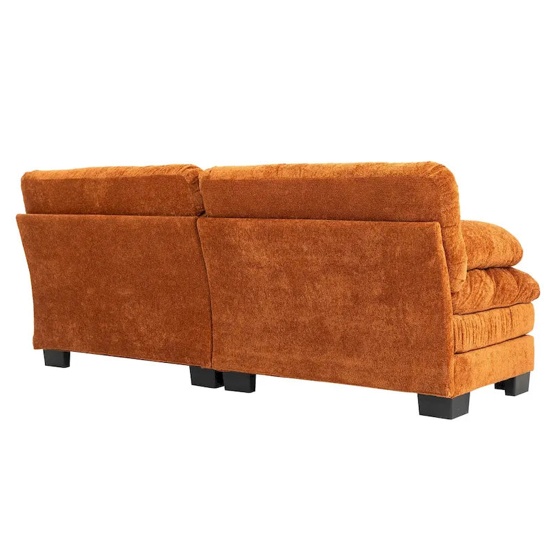 84 Polster-3-Sitzer-Sofa mit Memory-Schaum & Komfortkissen