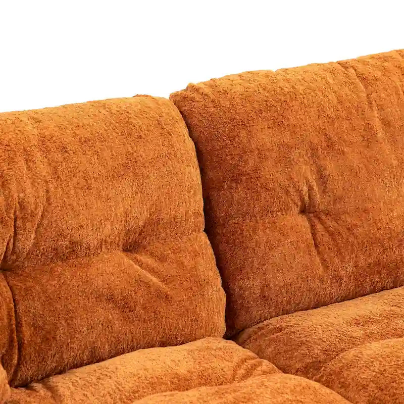 84 Polster-3-Sitzer-Sofa mit Memory-Schaum & Komfortkissen
