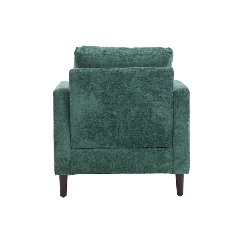 29,53" Chenille-Sessel mit Massivholzrahmen und Kissen