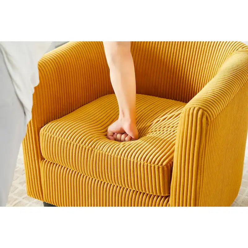 67 cm Cord-Sessel mit Ottoman