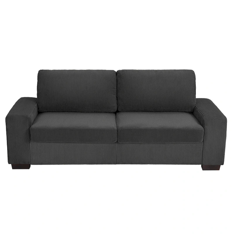 Klassisches Kord-Sofa 2-Sitzer Polstersofa