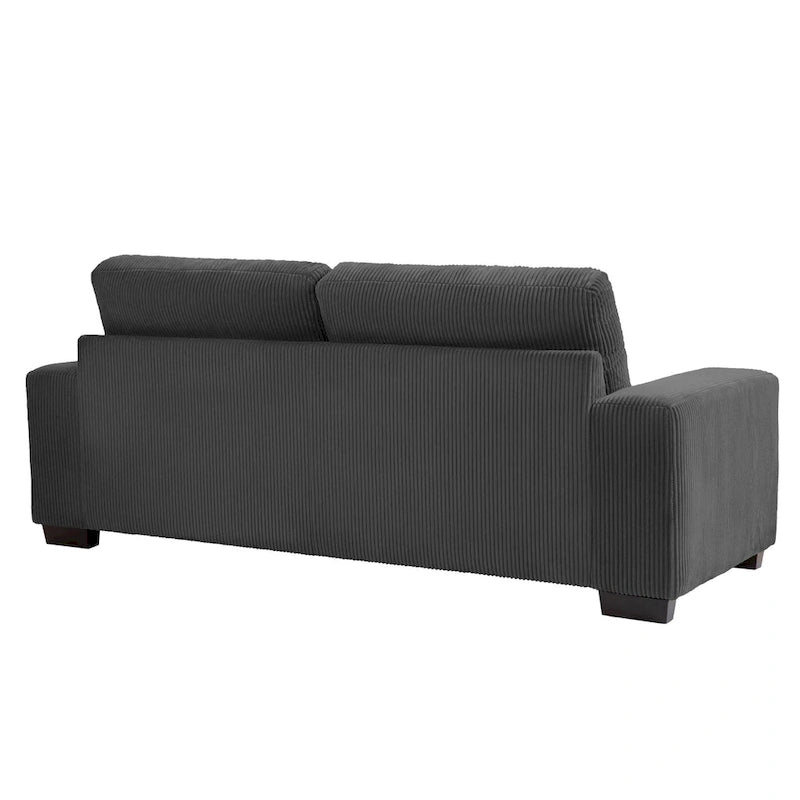 Klassisches Kord-Sofa 2-Sitzer Polstersofa