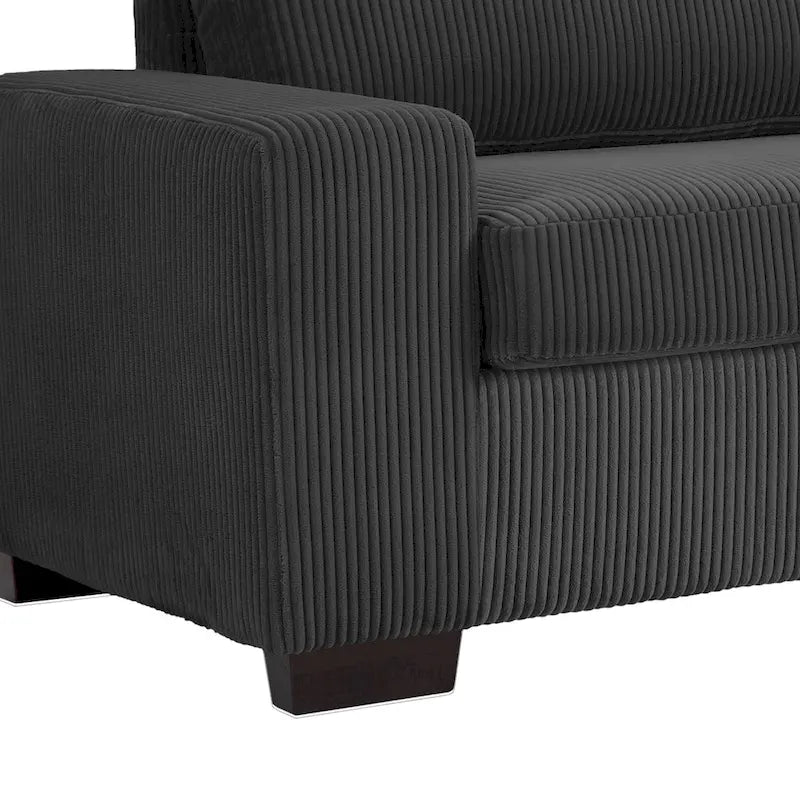 Klassisches Kord-Sofa 2-Sitzer Polstersofa