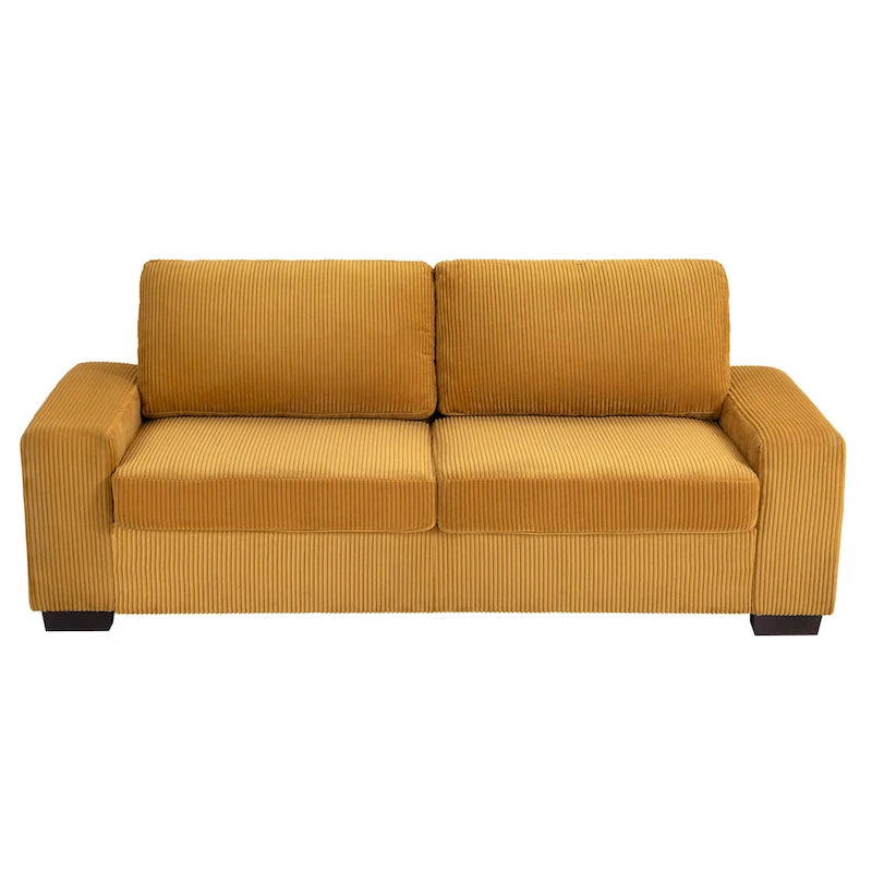 Klassisches Kord-Sofa 2-Sitzer Polstersofa