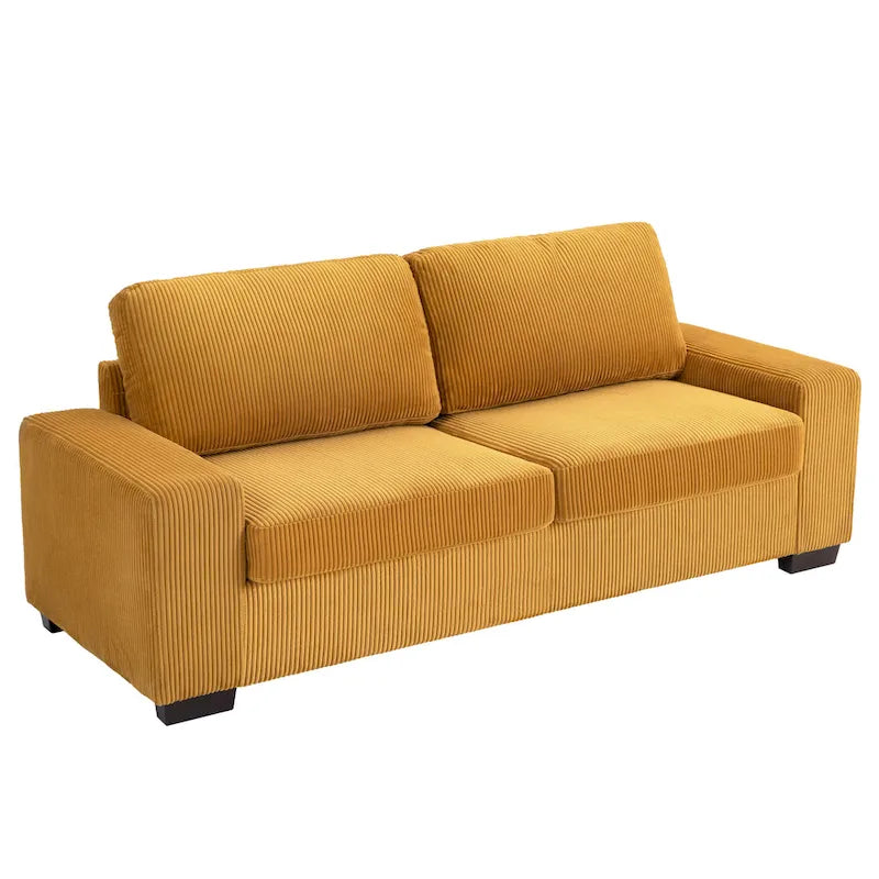 Klassisches Kord-Sofa 2-Sitzer Polstersofa