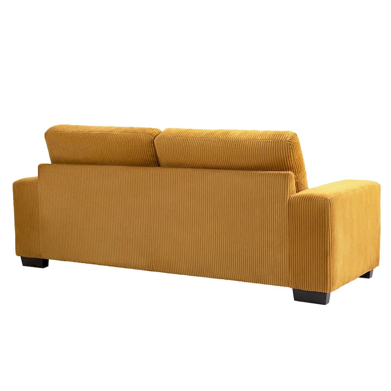 Klassisches Kord-Sofa 2-Sitzer Polstersofa