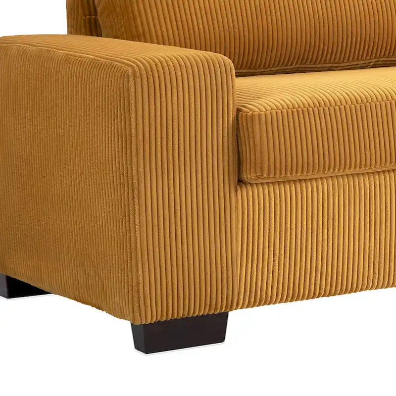 Klassisches Kord-Sofa 2-Sitzer Polstersofa