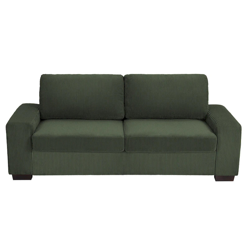 Klassisches Kord-Sofa 2-Sitzer Polstersofa