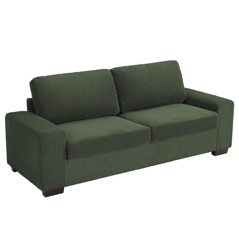 Klassisches Kord-Sofa 2-Sitzer Polstersofa