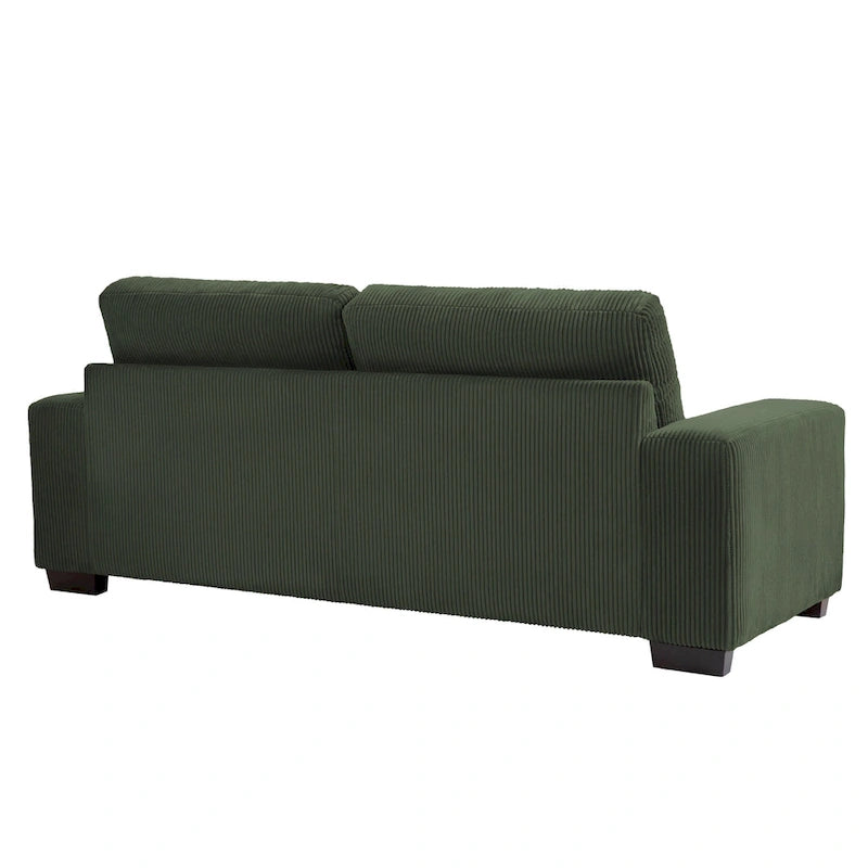 Klassisches Kord-Sofa 2-Sitzer Polstersofa