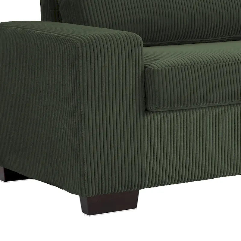 Klassisches Kord-Sofa 2-Sitzer Polstersofa