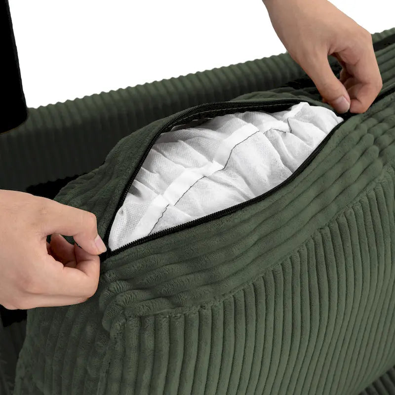 Klassisches Kord-Sofa 2-Sitzer Polstersofa
