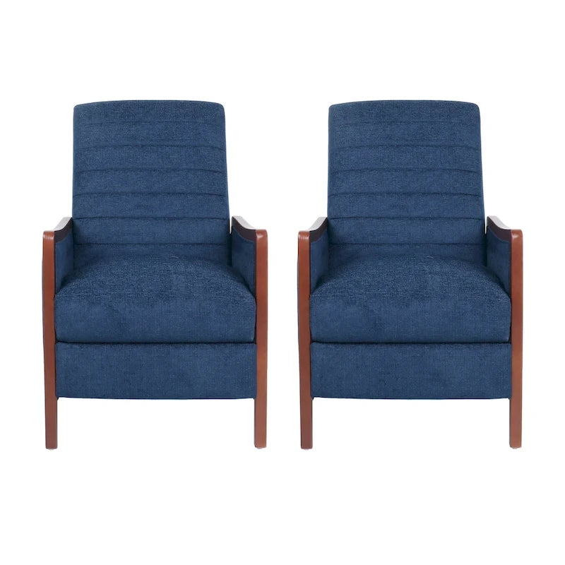 Mid-Century Modern Kanalstich-Liegesessel-Set (2er-Pack)