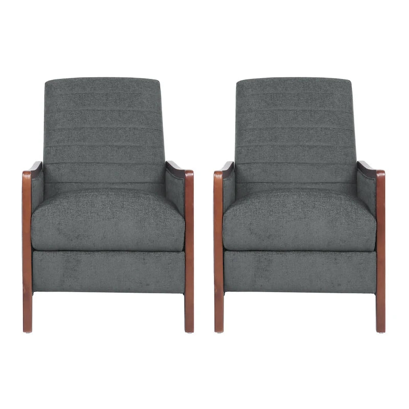 Mid-Century Modern Kanalstich-Liegesessel-Set (2er-Pack)