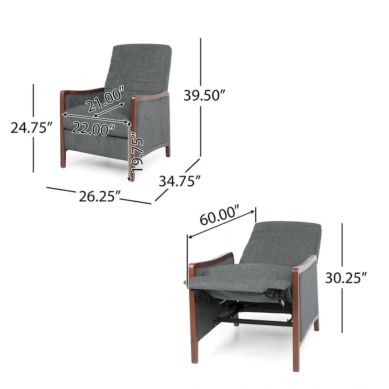 Mid-Century Modern Kanalstich-Liegesessel-Set (2er-Pack)