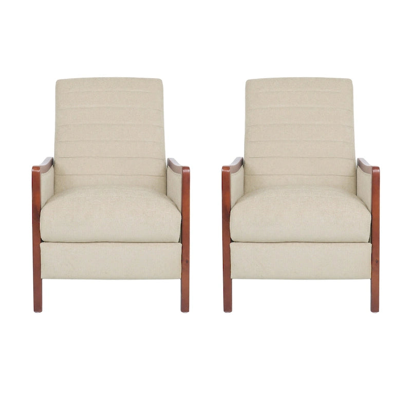 Mid-Century Modern Kanalstich-Liegesessel-Set (2er-Pack)