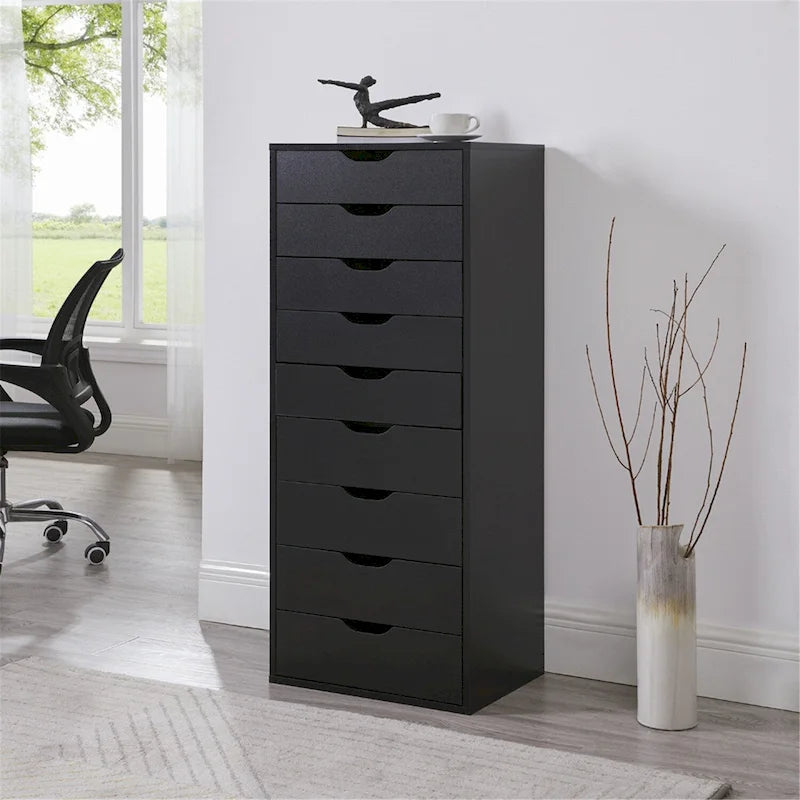 Büroaktenschränke Holzaktenschränke Querformat-Aktenschrank Holzaktenschrank Rollcontainer Rollbarer Aktenschrank