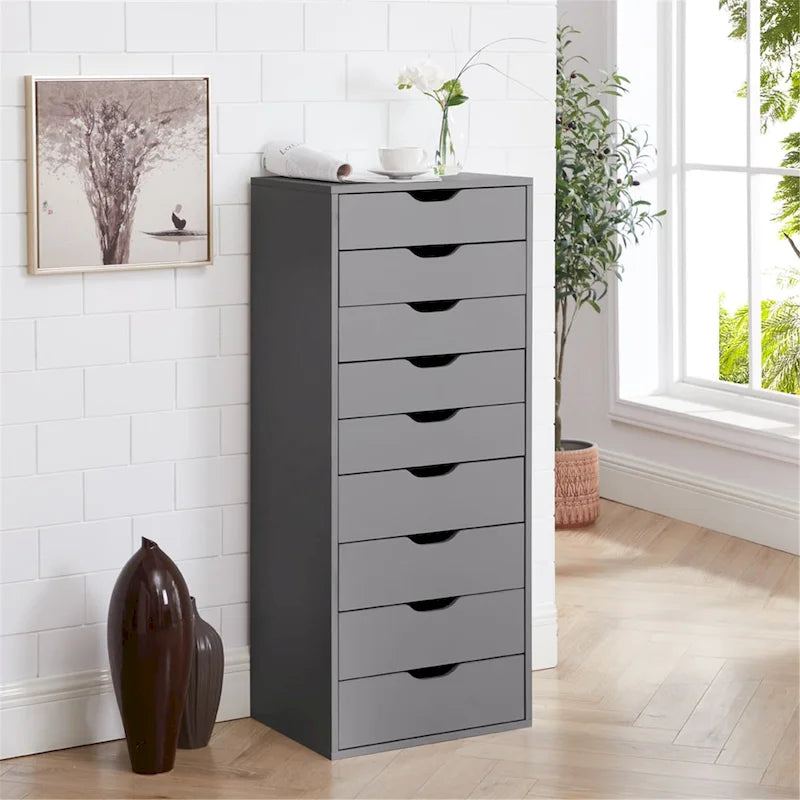 Büroaktenschränke Holzaktenschränke Querformat-Aktenschrank Holzaktenschrank Rollcontainer Rollbarer Aktenschrank