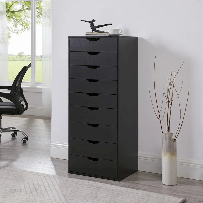 Büroaktenschränke Holzaktenschränke Querformat-Aktenschrank Holzaktenschrank Rollcontainer Rollbarer Aktenschrank