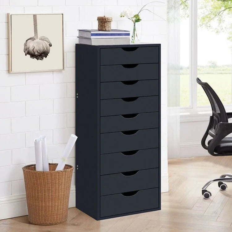 Büroaktenschränke Holzaktenschränke Querformat-Aktenschrank Holzaktenschrank Rollcontainer Rollbarer Aktenschrank