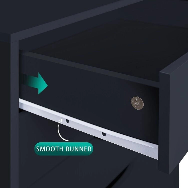 Büroaktenschränke Holzaktenschränke Querformat-Aktenschrank Holzaktenschrank Rollcontainer Rollbarer Aktenschrank