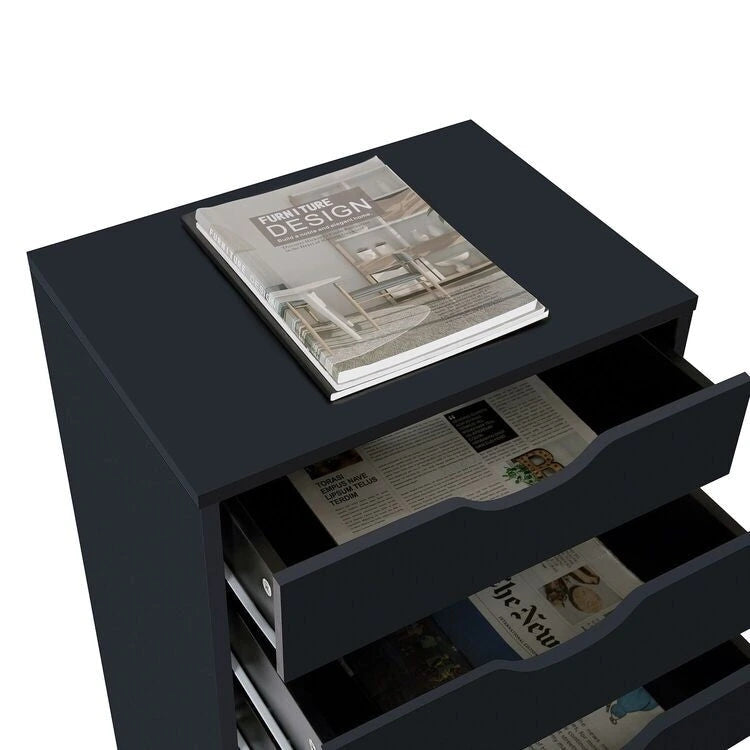 Büroaktenschränke Holzaktenschränke Querformat-Aktenschrank Holzaktenschrank Rollcontainer Rollbarer Aktenschrank