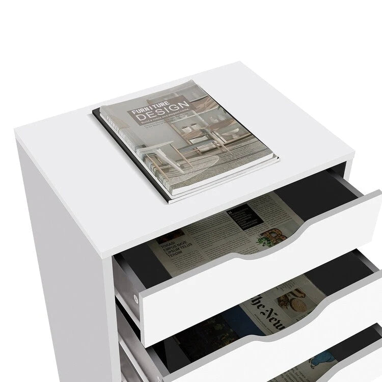 Büroaktenschränke Holzaktenschränke Querformat-Aktenschrank Holzaktenschrank Rollcontainer Rollbarer Aktenschrank