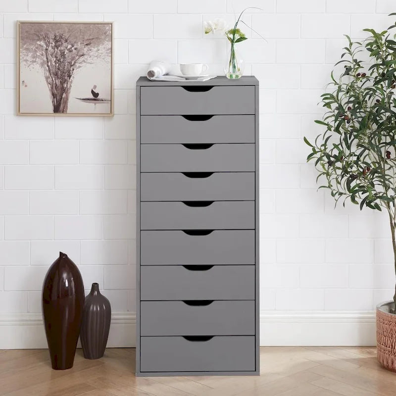 Büroaktenschränke Holzaktenschränke Querformat-Aktenschrank Holzaktenschrank Rollcontainer Rollbarer Aktenschrank