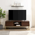 Moderner TV-Ständer mit 2 Schubladen und Metallfuß – 152 cm breit