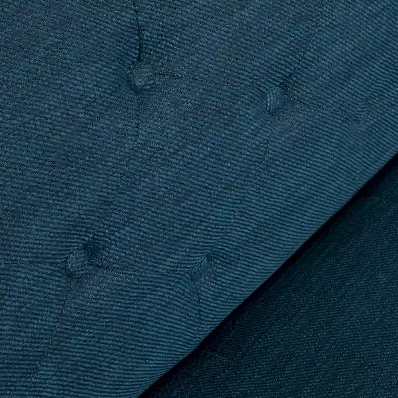 Mid-Century Modern Sofa aus getuftetem Stoff – Hellrosa oder Marineblau