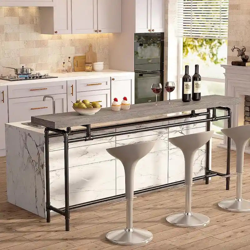 Konsolentisch, 70,9 schmaler, langer Flurtisch für Wohnzimmer – 11,81T x 70,85B x 35,43H