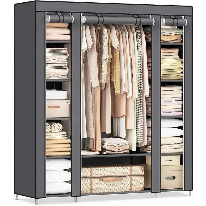 Tragbarer Kleiderschrank für Schlafzimmer - 30T x 117B x 162H cm