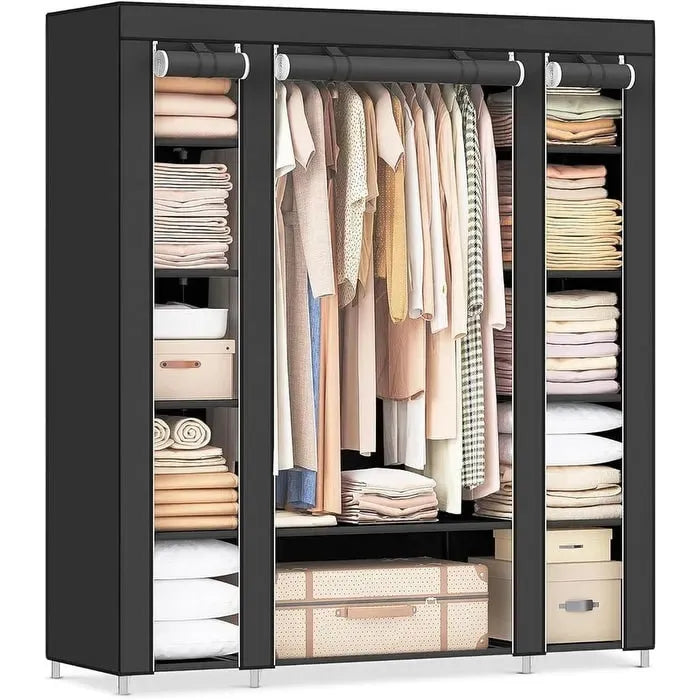 Tragbarer Kleiderschrank für Schlafzimmer - 30T x 117B x 162H cm