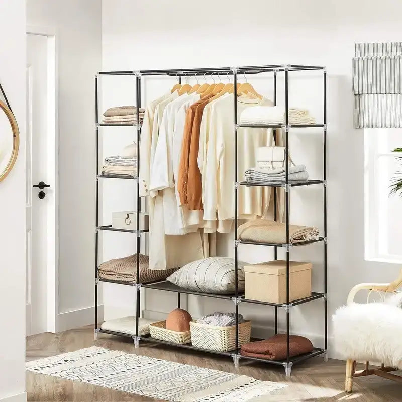 Tragbarer Kleiderschrank für Schlafzimmer - 30T x 117B x 162H cm
