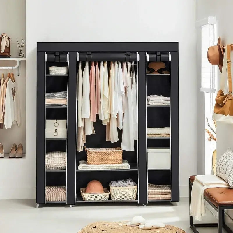 Tragbarer Kleiderschrank für Schlafzimmer - 30T x 117B x 162H cm