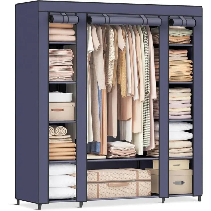 Tragbarer Kleiderschrank für Schlafzimmer - 30T x 117B x 162H cm