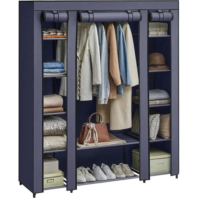 Tragbarer Kleiderschrank für Schlafzimmer - 30T x 117B x 162H cm