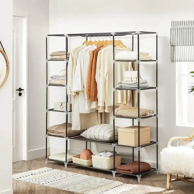 Tragbarer Kleiderschrank für Schlafzimmer - 30T x 117B x 162H cm