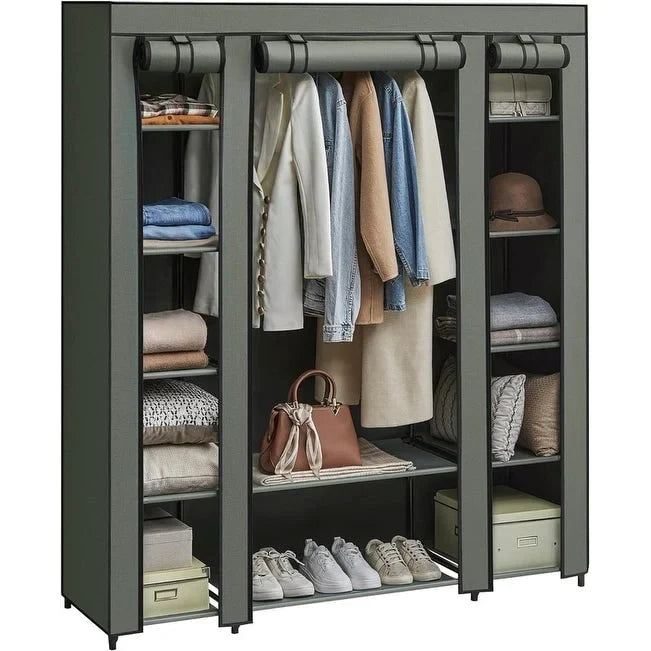 Tragbarer Kleiderschrank für Schlafzimmer - 30T x 117B x 162H cm