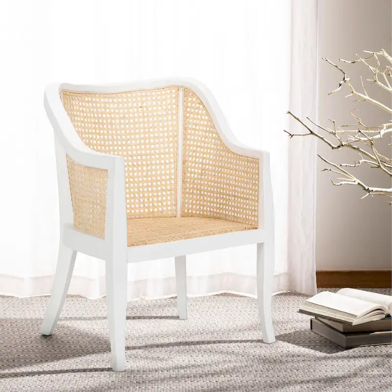 Moderner Esszimmerstuhl aus Rattan - 61 cm B x 61 cm T x 84 cm H