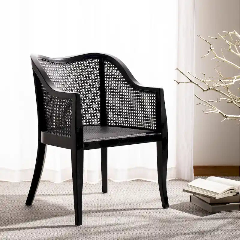 Moderner Esszimmerstuhl aus Rattan - 61 cm B x 61 cm T x 84 cm H